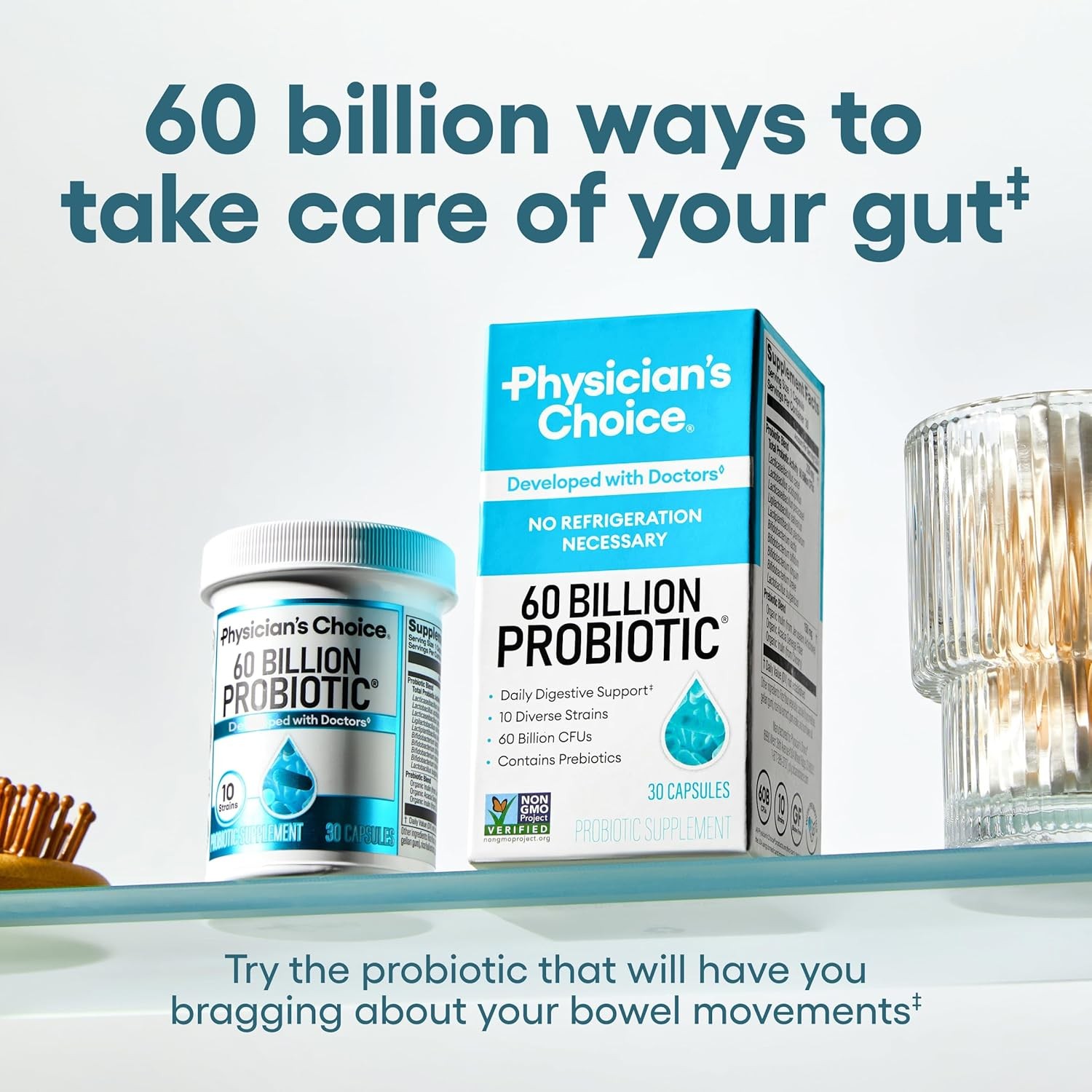 Probiotics 60 Billion CFU - Mu - Digestive Enzyme Blend บทวิจารณ์และราคา