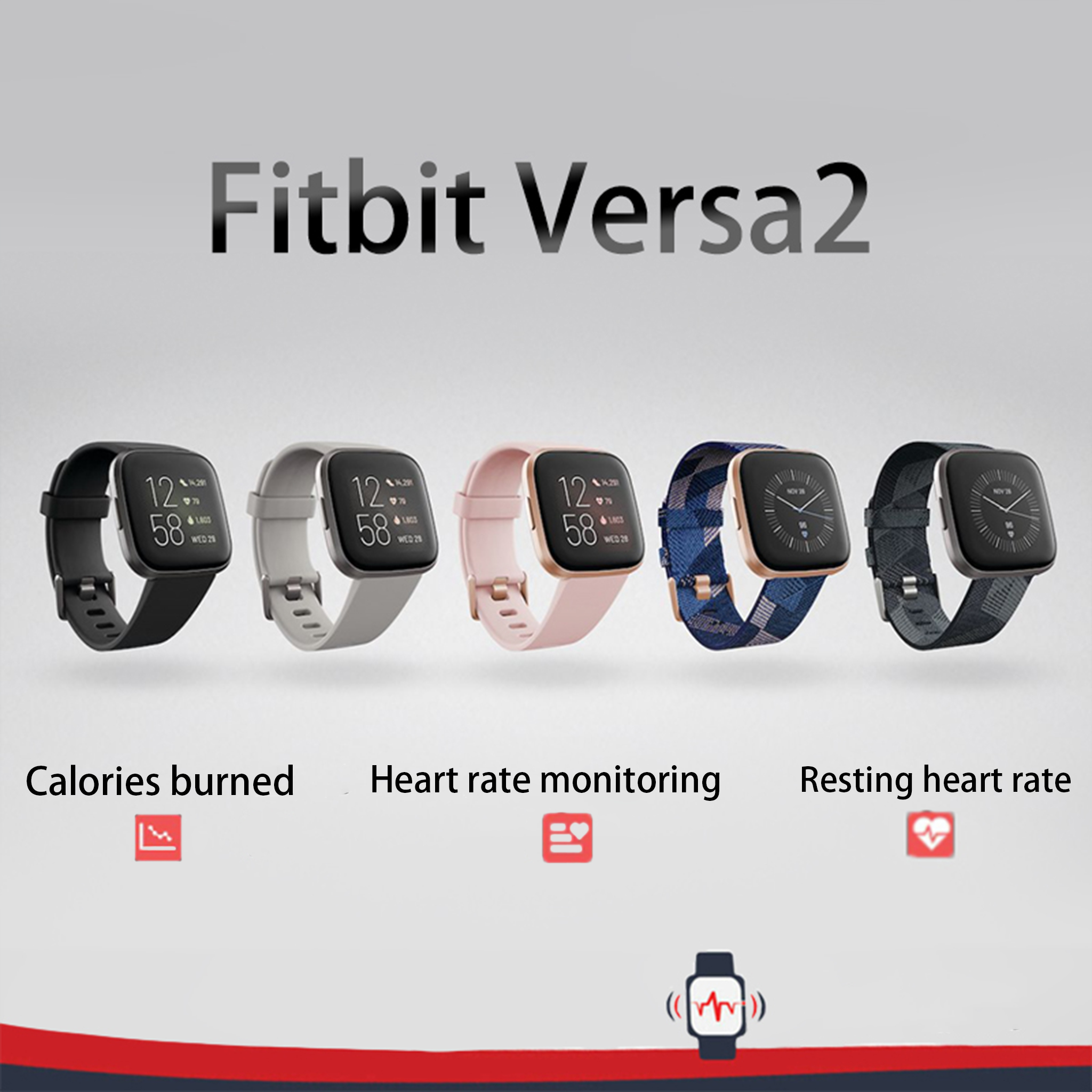 Fitbit Versa 2 Health and Fitn - Nutrition Gym บทวิจารณ์และราคา