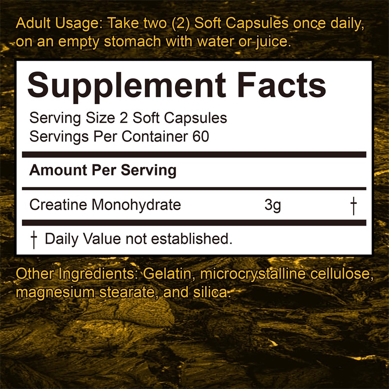 Creatine Monohydrate Capsules  - Pre Workout Supplement บทวิจารณ์และราคา