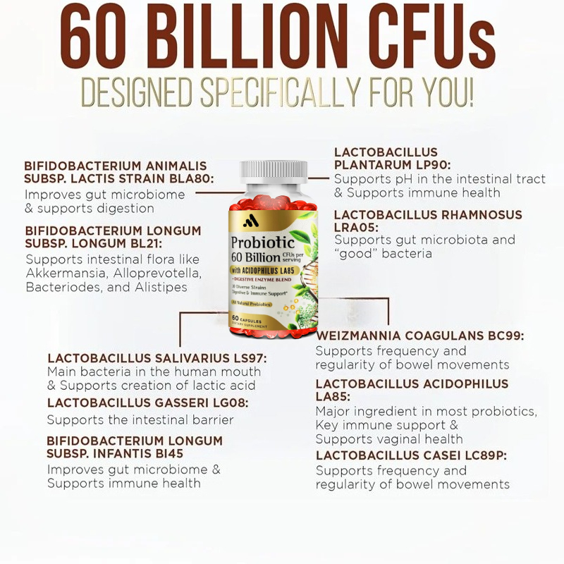 Each Serving Contains 60 Billi - Probiotic 60 Billion บทวิจารณ์และราคา