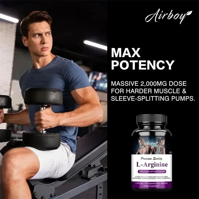 Men's L Arginine Capsules Supp - Pre Workout Supplement บทวิจารณ์และราคา