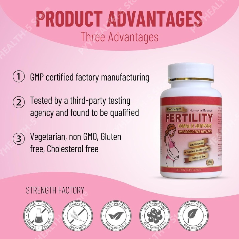 Fertility Tablets for Women, F - Pre Workout Supplement บทวิจารณ์และราคา