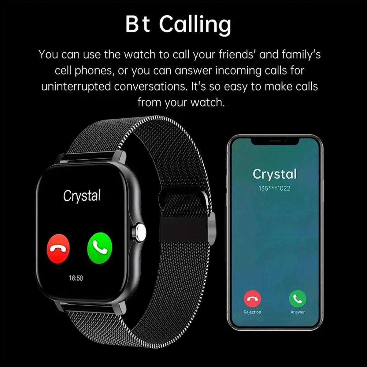 Smart Watch For Android IOS Wa - Nutrition Gym บทวิจารณ์และราคา