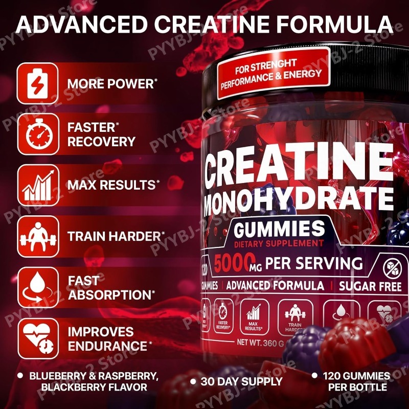 Creatine Monohydrate Gummies R - Pre Workout Supplement บทวิจารณ์และราคา
