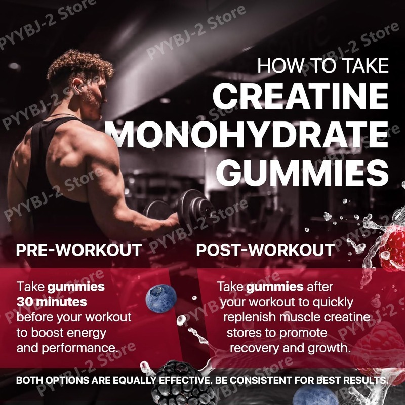 Creatine Monohydrate Gummies R - Pre Workout Supplement บทวิจารณ์และราคา
