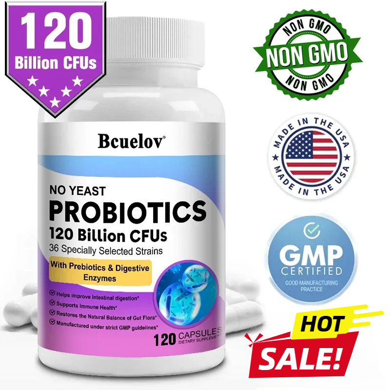 Probiotics 120 Billion CFU 36  - Digestive Enzyme Blend บทวิจารณ์และราคา
