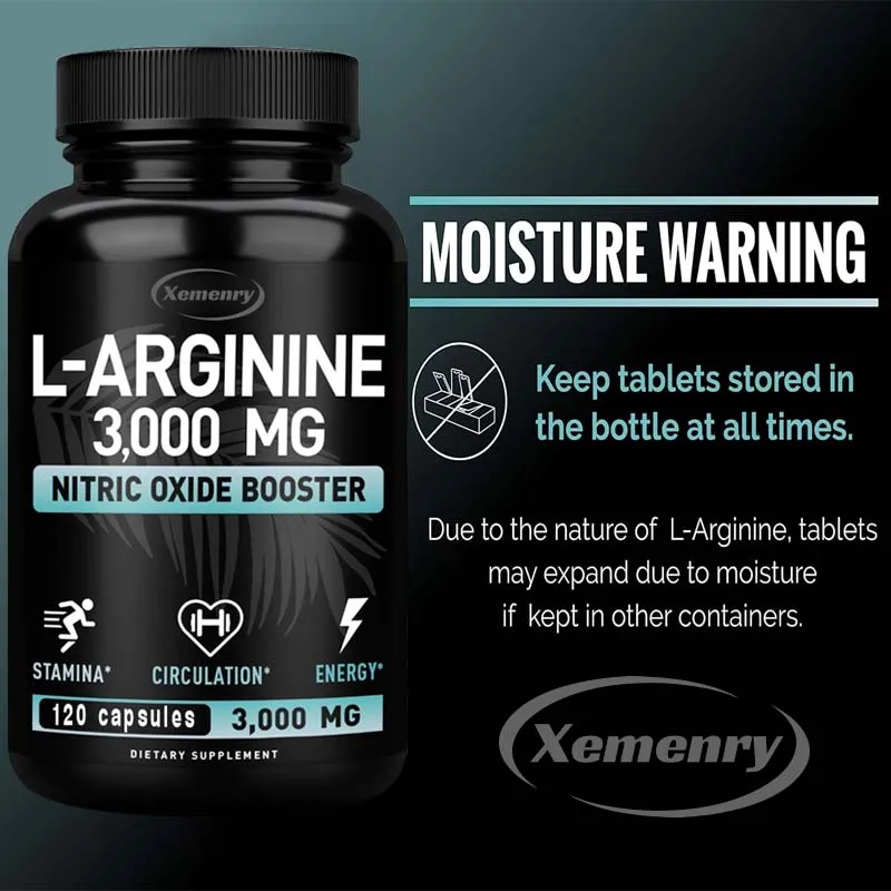 L-Arginine 3000mg - for Energy - Pre Workout Supplement บทวิจารณ์และราคา